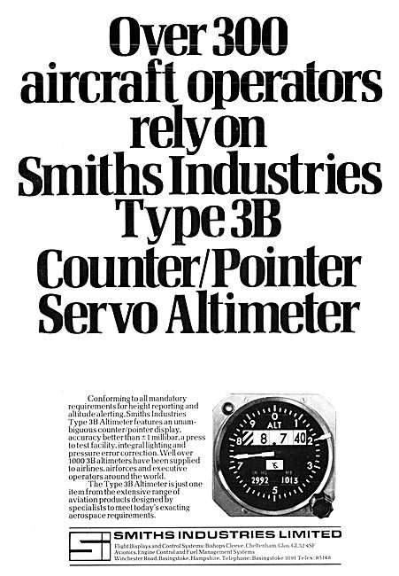 Smiths Type 3B Servo Altimeter                                   