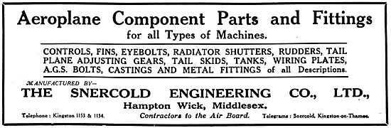 Snercold Engineering - Aircraft Sheet Metal Work & Parts         