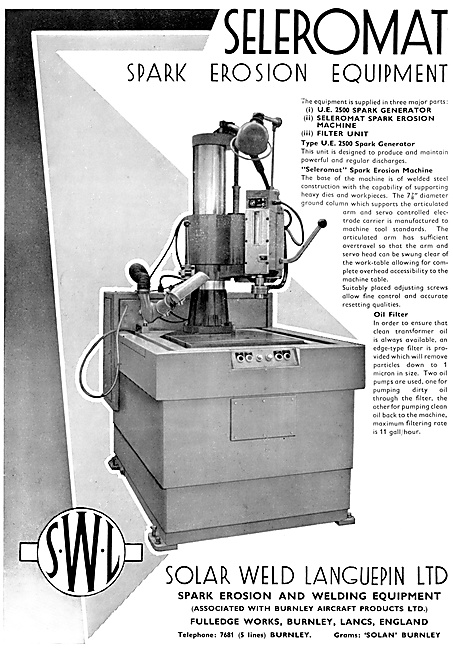 Solar Weld Spark Erosion Equipment                               