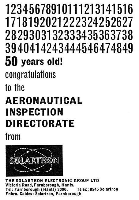 Solartron Electronic Group. Farnborough                          