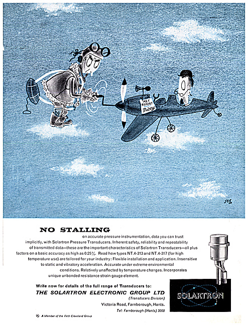 Solartron Pressure Transducers - Stall Warning Devices           