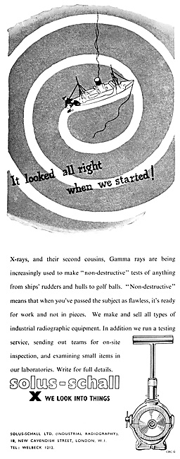 Solus-Schall Industrial Radiography. NDT X-Rays Gamma Rays       