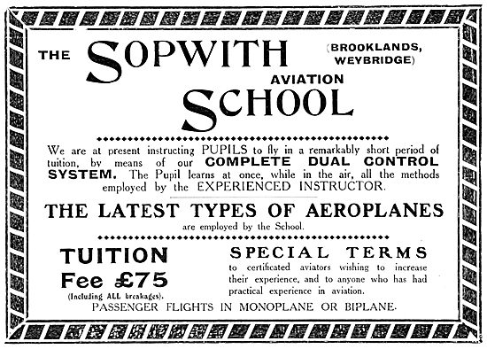The Sopwith Aviation School - Sopwith School Of Flying           