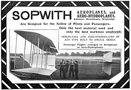Sopwith Aeroplanes & Aero-Hydroplanes                            