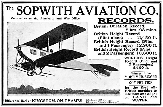 Sopwith Biplane 1913                                             