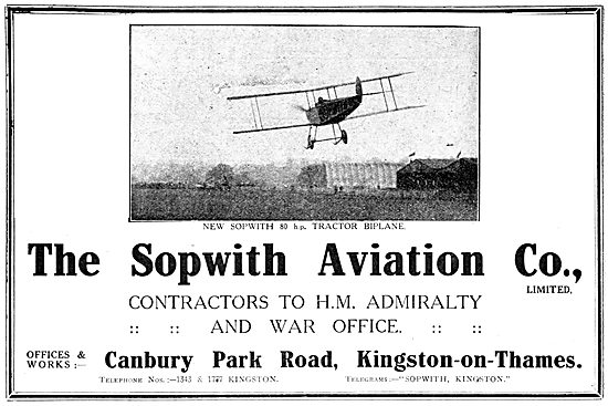 Sopwith Biplane 1914                                             