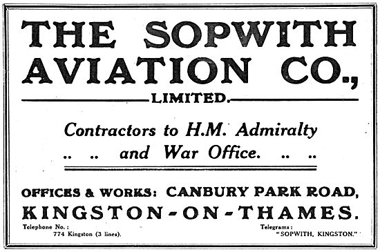 Sopwith Aviation 1915                                            