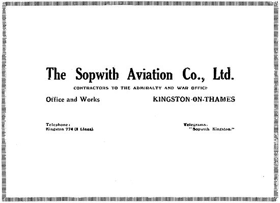 The Sopwith Aviation                                             