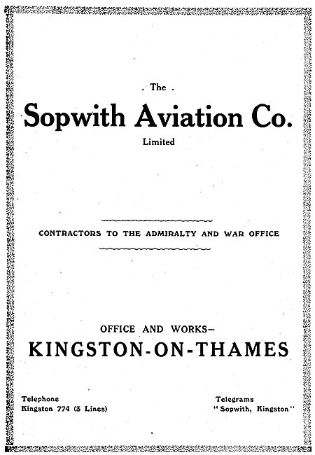 The Sopwith Aviation Co Ltd                                      