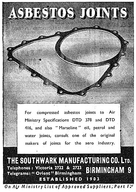 Southwark Manufacturing Asbestos Joints                          