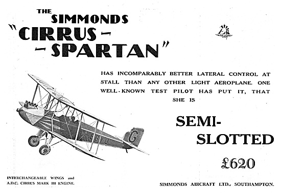 The Simmonds Cirrus Spartan Is Controllable At The Stall         
