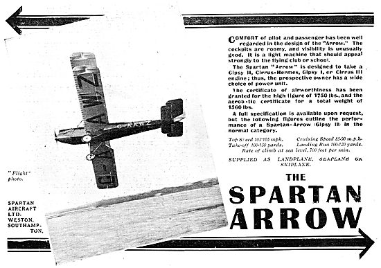 Simmonds Spartan Aircraft G-AAWZ                                 
