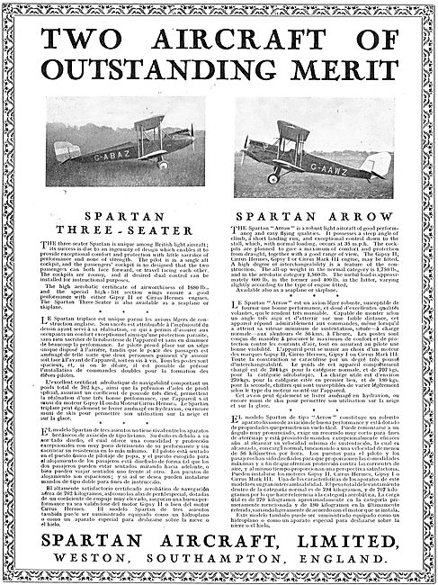 Simmonds Spartan Three-Seater G-ABAZ - Simmonds Spartan Arrow    