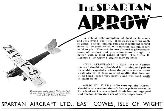 Spartan Arrow G-AAWZ                                             