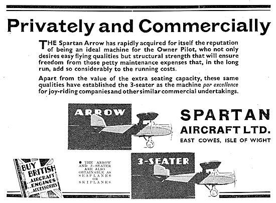 Spartan Arrow  Aircraft - Float & Ski Options                    
