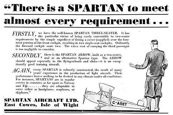 Spartan Arrow  Spartan Three-Seater                              