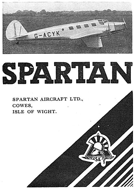 Spartan Aircraft G-ACYK: Tri Motor Cruiser                       