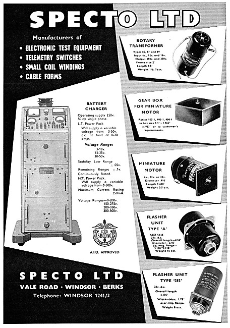 Specto Electronics Test Equipment, Telemetry Switches.           