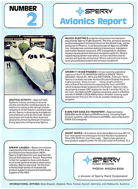 Sperry Avionics - Sperry Flight Systems                          