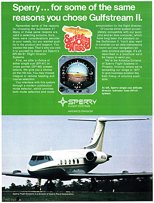 Sperry Flight Systems & Avionics - SP1-80/81 Flight Director     