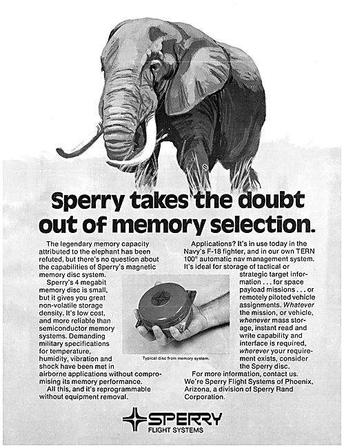 Sperry Magnetic Memory Disc System 1979                          