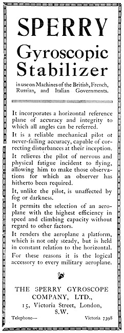 Sperry Gyroscopic Stabilizer 1915                                