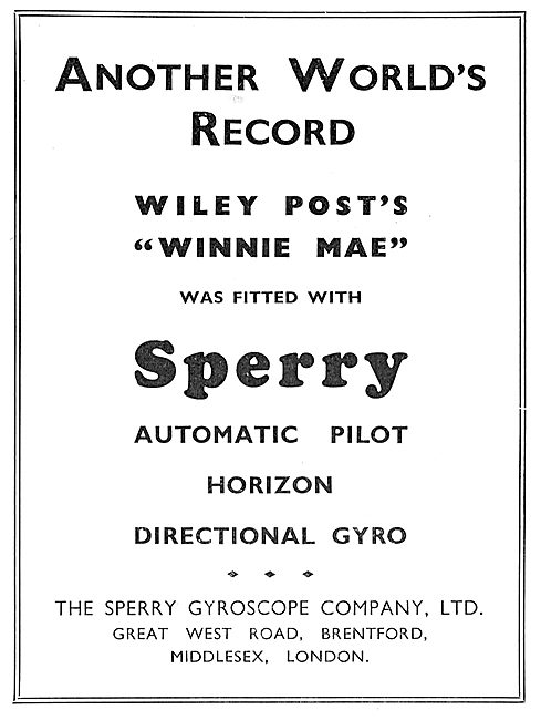 Wiley Posts Winnie May Fitted With Sperry                        