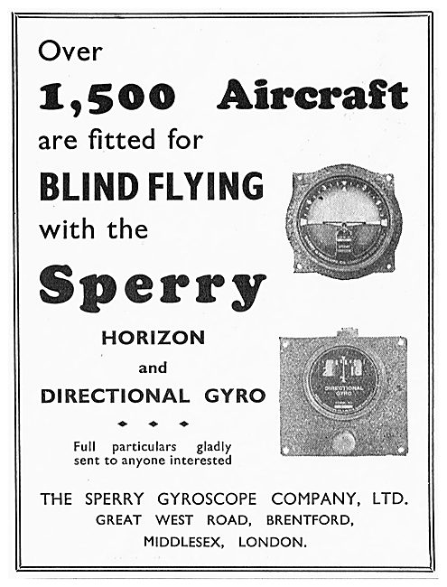 Sperry  Blind Flying Instruments                                 
