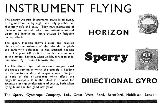 Sperry  Blind Flying Instruments                                 