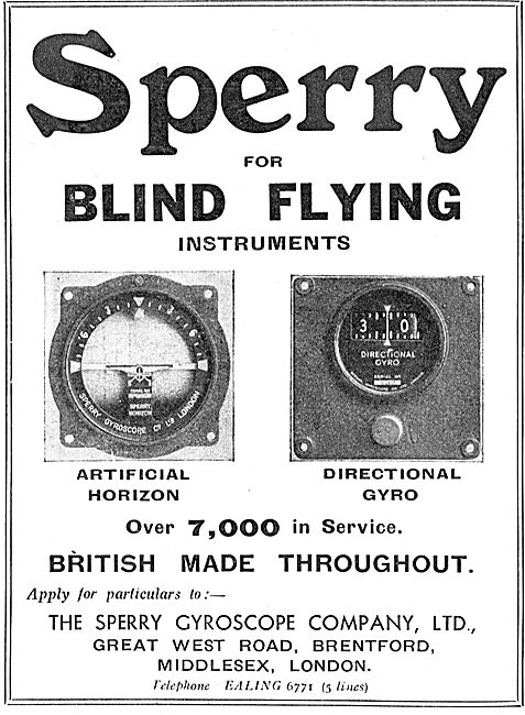 Sperry Blind Flying Instruments - 7000 In Service                