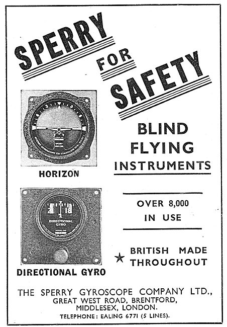 Sperry Blind Flying Instruments                                  