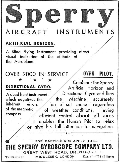 Sperry Blind Flying Instruments - Gyro Pilot                     