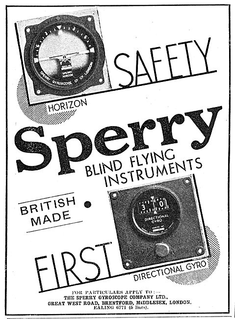 Sperry Blind Flying Instruments - Artificial Horizon             