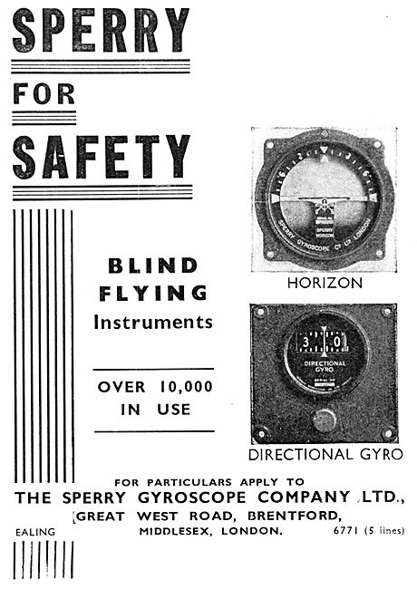 Sperry Flight Instruments 1935                                   