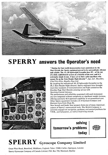 Sperry Aircraft Instruments - AL30 Gyropilot                     