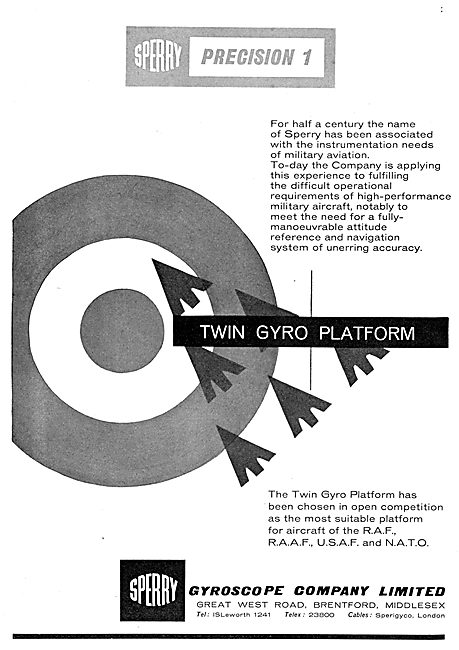 Sperry Aircraft Instruments - Twin Gyro Platform                 