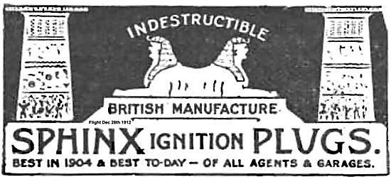 Sphinx Ignition Plugs For Aero Engines                           