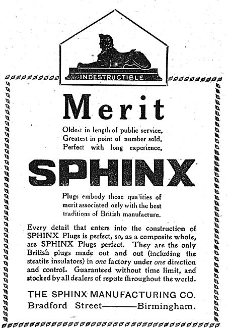 Sphinx Aero Engine Sparking Plugs                                