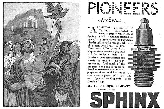 Sphinx Aero-Engine Sparking Plugs                                