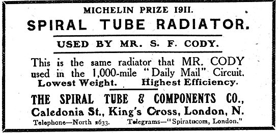 Cody Used Spiral Tube Radiators In Michelin Cup                  