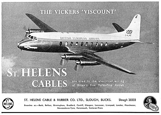 St Helens Aircraft Pren Electrical Cables                        