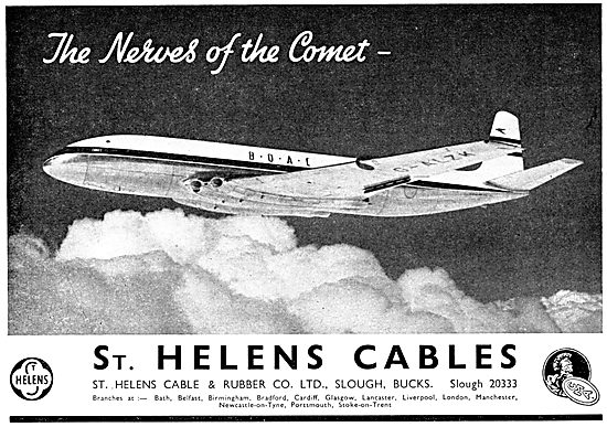 St Helens Aircraft Pren Electrical Cables                        