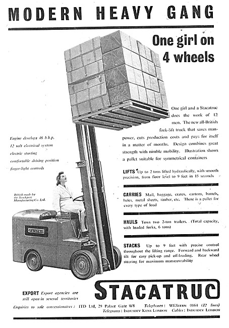 Stacatruc Fork Lift Trucks                                       