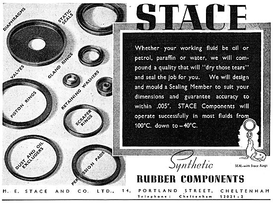 M.E.Stace & Co. Synthetic Rubber Components                      