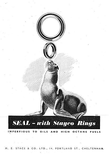 M.E.Stace & Co. Stayco Synthetic Rubber Seals                    