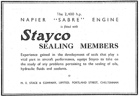 M.E.Stace STAYCO Sealing Members Synthetic Rubber Components     