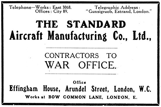 Standard Aircraft Manufacturing Company - 1916                   