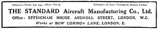 Standard Aircraft Manufacturing - Aircraft Components            