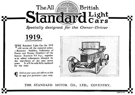 Standard Motor Cars.  1919                                       