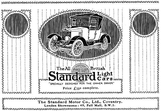 Standard Light Motor Cars. 1919                                  